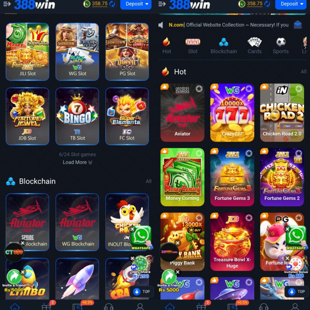 388 Win Best games library